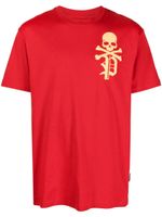 Philipp Plein t-shirt en coton à imprimé Skull&Bones - Rouge