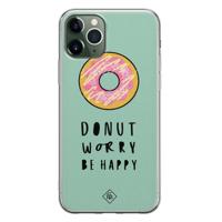 iPhone 11 Pro Max siliconen hoesje - Donut worry
