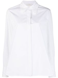 Chloé chemise en coton à fleurs brodées - Blanc