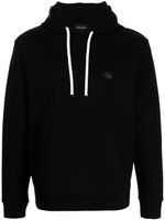 Emporio Armani hoodie à patch logo - Noir