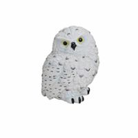 Witte decoratie beeldje sneeuwuil 11 cm   - - thumbnail