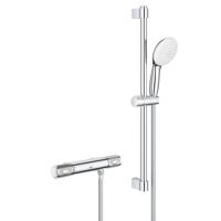 GROHE Grohtherm 1000 Performance Comfortset - HOH=12cm - zonder koppeling - 60cm - chroom 34837001