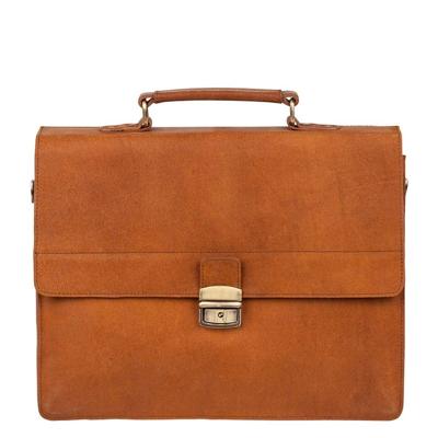 Burkely Vintage Dean Briefcase cognac Aktetas