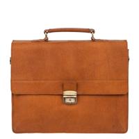 Burkely Vintage Dean Briefcase cognac Aktetas
