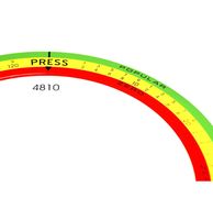 Rock-Ola sticker populariteitsmeter model 1468 / 1478 Tempo 1 / 2 (120 select) - thumbnail