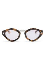 T Henri Eyewear lunettes de soleil à effet écailles de tortue - Marron