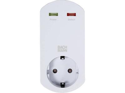 Bachmann 4953446 Overspanningsbeveiliging tussenstekker Wit Bachmann 4953446 Overspanningsbeveiliging tussenstekker Wit