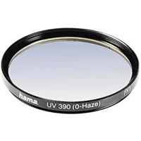 Hama UV-filter (UV-bescherming en bescherming, 4-voudige compensatie, antireflecterende behandeling, voor 52 mm cameralens, O-Haze, behandeld) zwart
