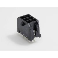 Molex 430450624 Male header, inbouw (standaard) Totaal aantal polen: 6 Rastermaat: 3 mm Inhoud: 1 stuk(s) Tray