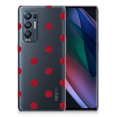 OPPO Find X3 Neo Siliconen Case Cherries OPPO Find X3 Neo Siliconen Case Cherries