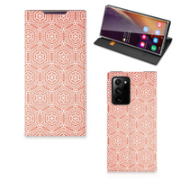 Samsung Galaxy Note 20 Ultra Hoesje met Magneet Pattern Orange - thumbnail