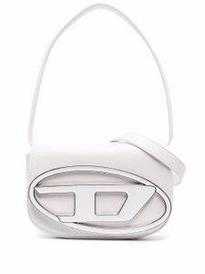 Diesel sac porté épaule 1DR en cuir - Blanc