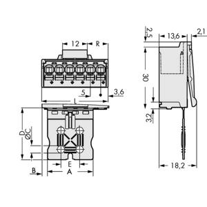 WAGO 2092-1505/002-000 Male behuizing (board) 2092 Totaal aantal polen: 5 Rastermaat: 5 mm Inhoud: 50 stuk(s)