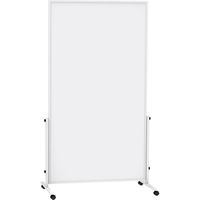 Maul Mobiel whiteboard MAULsolid easy2move (b x h) 1000 mm x 1800 mm Wit Kunststof coating Aan beide zijden te gebruiken, Incl. wielen