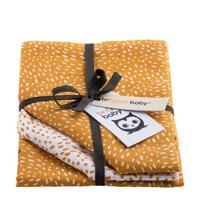 Briljant Baby Minimal Dots hydrofiel luier - set van 3 oker