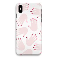 Hands pink: iPhone Xs Volledig Geprint Hoesje