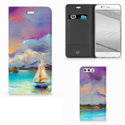 Bookcase Huawei P10 Plus Boat