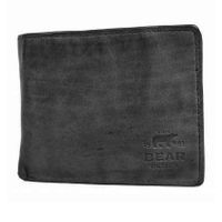 Bear Design Lage Billfold Cow Lavato RFID Zwart - thumbnail