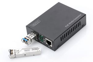 Digitus DN-82140 netwerk media converter 1000 Mbit/s Zwart