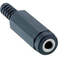 Lumberg 152202 Jackplug 3,5 mm Bus, recht Aantal polen: 2 Mono Zwart 1 stuk(s) - thumbnail