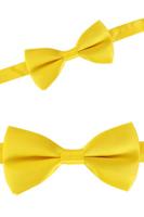 Strik satijn geel
