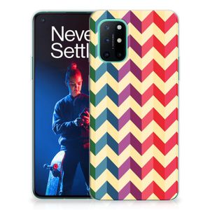 OnePlus 8T TPU bumper Zigzag Multi Color