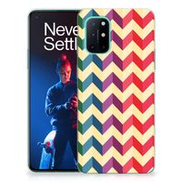 OnePlus 8T TPU bumper Zigzag Multi Color - thumbnail