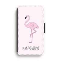 Pink positive: iPhone XS Max Flip Hoesje