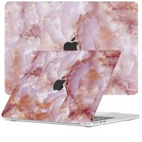 Lunso MacBook Air 13 inch M2/M3 (2022-2024) cover hoes - case - Marble Finley - thumbnail