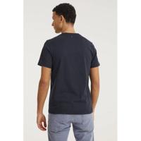 ARMEDANGELS T-shirt Jaames collect met printopdruk donkerblauw