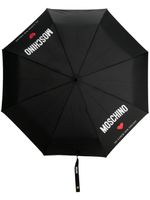 Moschino parapluie In Love We Trust compact - Noir - thumbnail