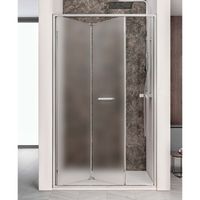 Nisdeur Lacus Ponza Evo Vouwdeur 90x200 cm Mat Glas Chroom Lacus