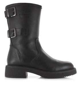 Bullboxer Bulboxer - 555501E6L Mira Biker Zwart Leer Biker boots Dames