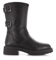 Bullboxer Bulboxer - 555501E6L Mira Biker Zwart Leer Biker boots Dames - thumbnail