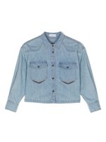 Brunello Cucinelli Kids chemise en jean à manches longues - Bleu - thumbnail