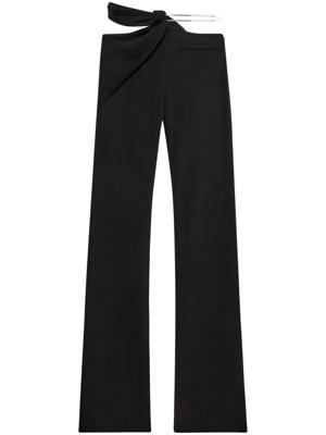 Courrèges New Age broek met uitgesneden details - Zwart