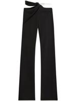 Courrèges New Age broek met uitgesneden details - Zwart