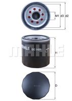 Oliefilter MAHLE, Diameter (mm)75mm, u.a. für Opel, Vauxhall, Cadillac, Chevrolet - thumbnail