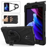 Samsung Galaxy Tab Active 3 Heavy Duty 360 Case met Draagriem - Zwart