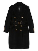 Balmain Kids double-breasted wool coat - Noir