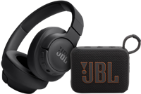 JBL Tune 720BT + JBL GO 4 zwart