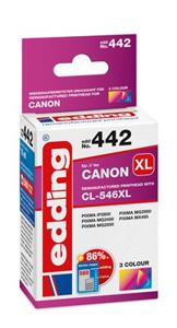 Edding Inktcartridge vervangt Canon CL-546 XL Compatibel Cyaan, Magenta, Geel EDD-442 18-442