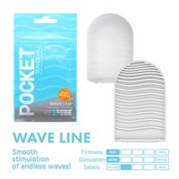 Tenga Pocket Stroker - Praktische Wegwerp Masturbator In Zakformaat Wave Line - thumbnail