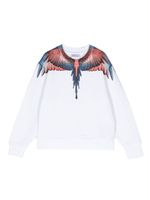 Marcelo Burlon County Of Milan Kids t-shirt en coton biologique à imprimé Wings - Blanc