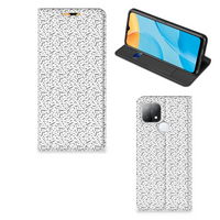 OPPO A15 Hoesje met Magneet Stripes Dots