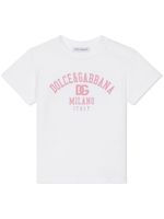 Dolce & Gabbana Kids t-shirt en coton à logo DG - Blanc