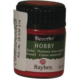 Wijnrode acrylverf/allesverf potje 15 ml hobby/knutselmateriaal