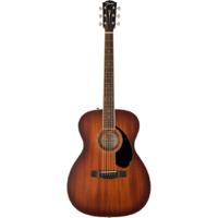 Fender PO-220E Orchestra All Mahogany Aged Cognac Burst elektrisch-akoestische westerngitaar met koffer - thumbnail