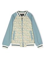 Versace Kids veste bomber Versace Allover - Bleu