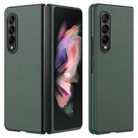 Samsung Galaxy Z Fold4 Geruberiseerd Kunststof Hoesje - Groen - thumbnail